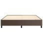 Giroletto a Molle Marrone 160x200 cm in Similpelle