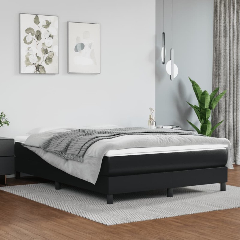 vidaXL Giroletto Nero 140x190 cm in Similpelle vidaXL Giroletto Nero 140x190 cm in Similpelle