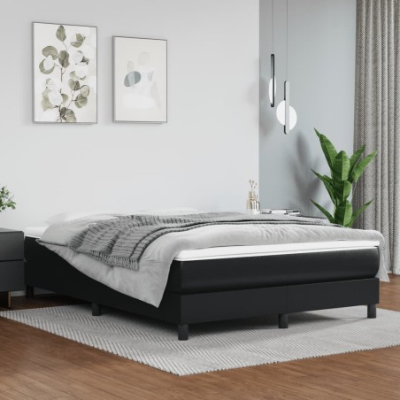vidaXL Giroletto Nero 140x190 cm in Similpelle