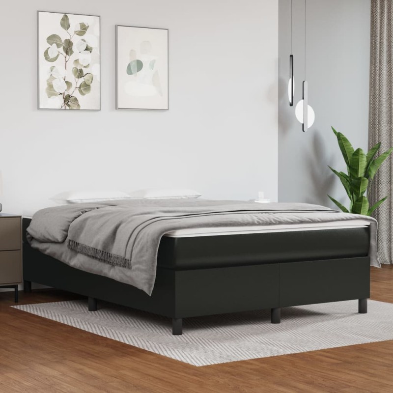 Giroletto a Molle Nero 140x190 cm in Similpelle