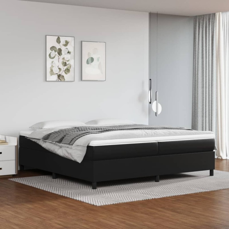 vidaXL Giroletto Nero 200x200 cm in Similpelle vidaXL Giroletto Nero 200x200 cm in Similpelle