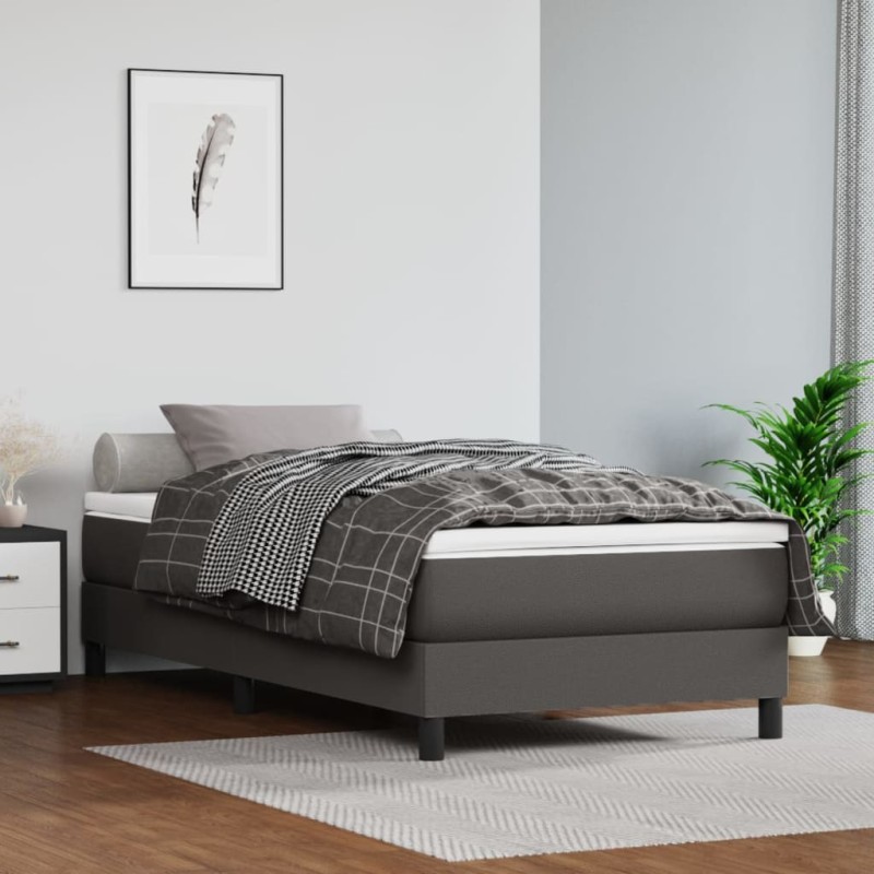 vidaXL Giroletto Grigio 90x200 cm in Similpelle vidaXL Giroletto Grigio 90x200 cm in Similpelle