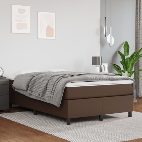Giroletto a Molle Marrone 120x200 cm in Similpelle