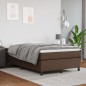 Giroletto a Molle Marrone 120x200 cm in Similpelle Giroletto a Molle Marrone 120x200 cm in Similpelle