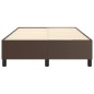 Giroletto a Molle Marrone 120x200 cm in Similpelle Giroletto a Molle Marrone 120x200 cm in Similpelle
