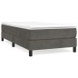 Giroletto a Molle Grigio Scuro 80x200 cm in Velluto Giroletto a Molle Grigio Scuro 80x200 cm in Velluto