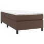 Giroletto a Molle Marrone 100x200 cm in Similpelle Giroletto a Molle Marrone 100x200 cm in Similpelle