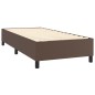 Giroletto a Molle Marrone 100x200 cm in Similpelle Giroletto a Molle Marrone 100x200 cm in Similpelle