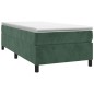 vidaXL Giroletto senza Materasso Verde Scuro 80x200 cm in Velluto
