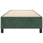 vidaXL Giroletto senza Materasso Verde Scuro 80x200 cm in Velluto