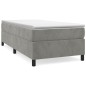 vidaXL Giroletto senza Materasso Grigio Chiaro 80x200 cm Velluto vidaXL Giroletto senza Materasso Grigio Chiaro 80x200 cm Velluto