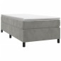 vidaXL Giroletto senza Materasso Grigio Chiaro 80x200 cm Velluto vidaXL Giroletto senza Materasso Grigio Chiaro 80x200 cm Velluto