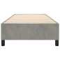 vidaXL Giroletto senza Materasso Grigio Chiaro 80x200 cm Velluto vidaXL Giroletto senza Materasso Grigio Chiaro 80x200 cm Velluto