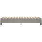 vidaXL Giroletto senza Materasso Grigio Chiaro 80x200 cm Velluto vidaXL Giroletto senza Materasso Grigio Chiaro 80x200 cm Velluto