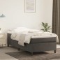 vidaXL Giroletto senza Materasso Grigio Scuro 100x200 cm Velluto vidaXL Giroletto senza Materasso Grigio Scuro 100x200 cm Velluto