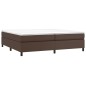 Giroletto a Molle Marrone 200x200 cm in Similpelle Giroletto a Molle Marrone 200x200 cm in Similpelle