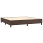 Giroletto a Molle Marrone 200x200 cm in Similpelle Giroletto a Molle Marrone 200x200 cm in Similpelle