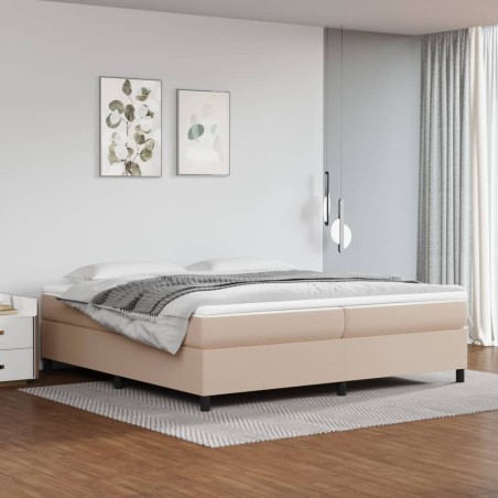 Giroletto a Molle Cappuccino 200x200 cm in Similpelle