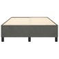 vidaXL Giroletto senza Materasso Grigio Scuro 120x200 cm Velluto vidaXL Giroletto senza Materasso Grigio Scuro 120x200 cm Velluto