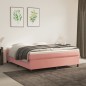 vidaXL Giroletto Rosa 180x200 cm in Velluto vidaXL Giroletto Rosa 180x200 cm in Velluto