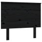 Testiera per Letto Nera 94x6x82,5 cm in Legno Massello di Pino Testiera per Letto Nera 94x6x82,5 cm in Legno Massello di Pino