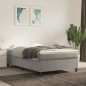vidaXL Giroletto senza Materasso Grigio Chiaro 120x200 cm Velluto vidaXL Giroletto senza Materasso Grigio Chiaro 120x200 cm Velluto
