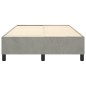vidaXL Giroletto senza Materasso Grigio Chiaro 120x200 cm Velluto vidaXL Giroletto senza Materasso Grigio Chiaro 120x200 cm Velluto