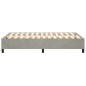 vidaXL Giroletto senza Materasso Grigio Chiaro 120x200 cm Velluto vidaXL Giroletto senza Materasso Grigio Chiaro 120x200 cm Velluto