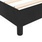 Giroletto a Molle Nero 120x200 cm in Tessuto Giroletto a Molle Nero 120x200 cm in Tessuto