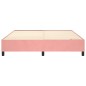 Giroletto a Molle Rosa 160x200 cm in Velluto Giroletto a Molle Rosa 160x200 cm in Velluto