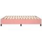 Giroletto a Molle Rosa 160x200 cm in Velluto Giroletto a Molle Rosa 160x200 cm in Velluto