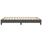 vidaXL Giroletto senza Materasso Grigio Scuro 140x190 cm Velluto vidaXL Giroletto senza Materasso Grigio Scuro 140x190 cm Velluto