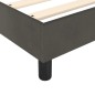 vidaXL Giroletto senza Materasso Grigio Scuro 140x190 cm Velluto vidaXL Giroletto senza Materasso Grigio Scuro 140x190 cm Velluto