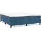 vidaXL Giroletto senza Materasso Blu Scuro 200x200 cm in Velluto