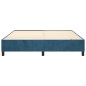 vidaXL Giroletto senza Materasso Blu Scuro 200x200 cm in Velluto