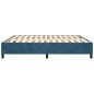 vidaXL Giroletto senza Materasso Blu Scuro 200x200 cm in Velluto