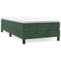 vidaXL Giroletto senza Materasso Verde Scuro 90x190 cm in Velluto vidaXL Giroletto senza Materasso Verde Scuro 90x190 cm in Velluto