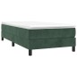 vidaXL Giroletto senza Materasso Verde Scuro 90x190 cm in Velluto vidaXL Giroletto senza Materasso Verde Scuro 90x190 cm in Velluto