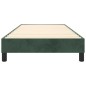 vidaXL Giroletto senza Materasso Verde Scuro 90x190 cm in Velluto vidaXL Giroletto senza Materasso Verde Scuro 90x190 cm in Velluto