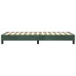 vidaXL Giroletto senza Materasso Verde Scuro 90x190 cm in Velluto vidaXL Giroletto senza Materasso Verde Scuro 90x190 cm in Velluto