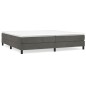 vidaXL Giroletto senza Materasso Grigio Scuro 200x200 cm Velluto vidaXL Giroletto senza Materasso Grigio Scuro 200x200 cm Velluto