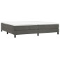 vidaXL Giroletto senza Materasso Grigio Scuro 200x200 cm Velluto vidaXL Giroletto senza Materasso Grigio Scuro 200x200 cm Velluto