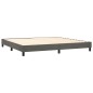 vidaXL Giroletto senza Materasso Grigio Scuro 200x200 cm Velluto vidaXL Giroletto senza Materasso Grigio Scuro 200x200 cm Velluto