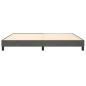 vidaXL Giroletto senza Materasso Grigio Scuro 200x200 cm Velluto vidaXL Giroletto senza Materasso Grigio Scuro 200x200 cm Velluto