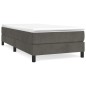 Giroletto a Molle Grigio Scuro 100x200 cm in Velluto Giroletto a Molle Grigio Scuro 100x200 cm in Velluto