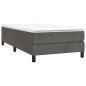 Giroletto a Molle Grigio Scuro 100x200 cm in Velluto Giroletto a Molle Grigio Scuro 100x200 cm in Velluto