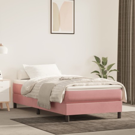 Giroletto a Molle Rosa 80x200 cm in Velluto