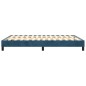 vidaXL Giroletto senza Materasso Blu Scuro 140x190 cm in Velluto