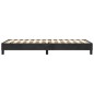 Giroletto a Molle Nero 90x200 cm in Velluto Giroletto a Molle Nero 90x200 cm in Velluto