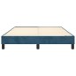 Giroletto a Molle Blu Scuro 140x200 cm in Velluto Giroletto a Molle Blu Scuro 140x200 cm in Velluto